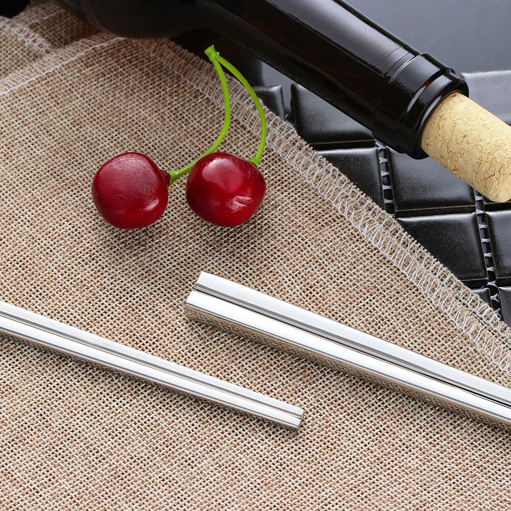 1 Pair Chinese Style Food Grade Top 304 Stainless