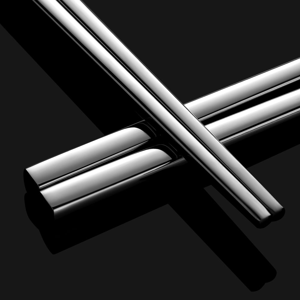 1 Pair Chinese Style Food Grade Top 304 Stainless