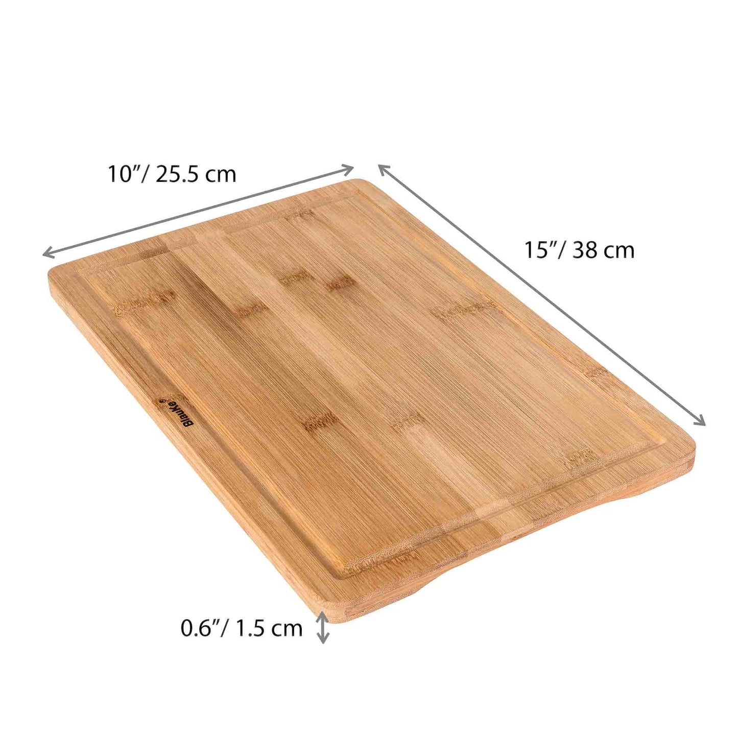 Wood Cutting Board for Kitchen 15x10 inch - Wooden Serving Tray -