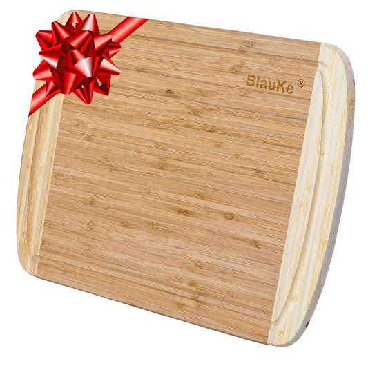 Large Wood Cutting Board for Kitchen 14x11" - Bamboo Chopping Board